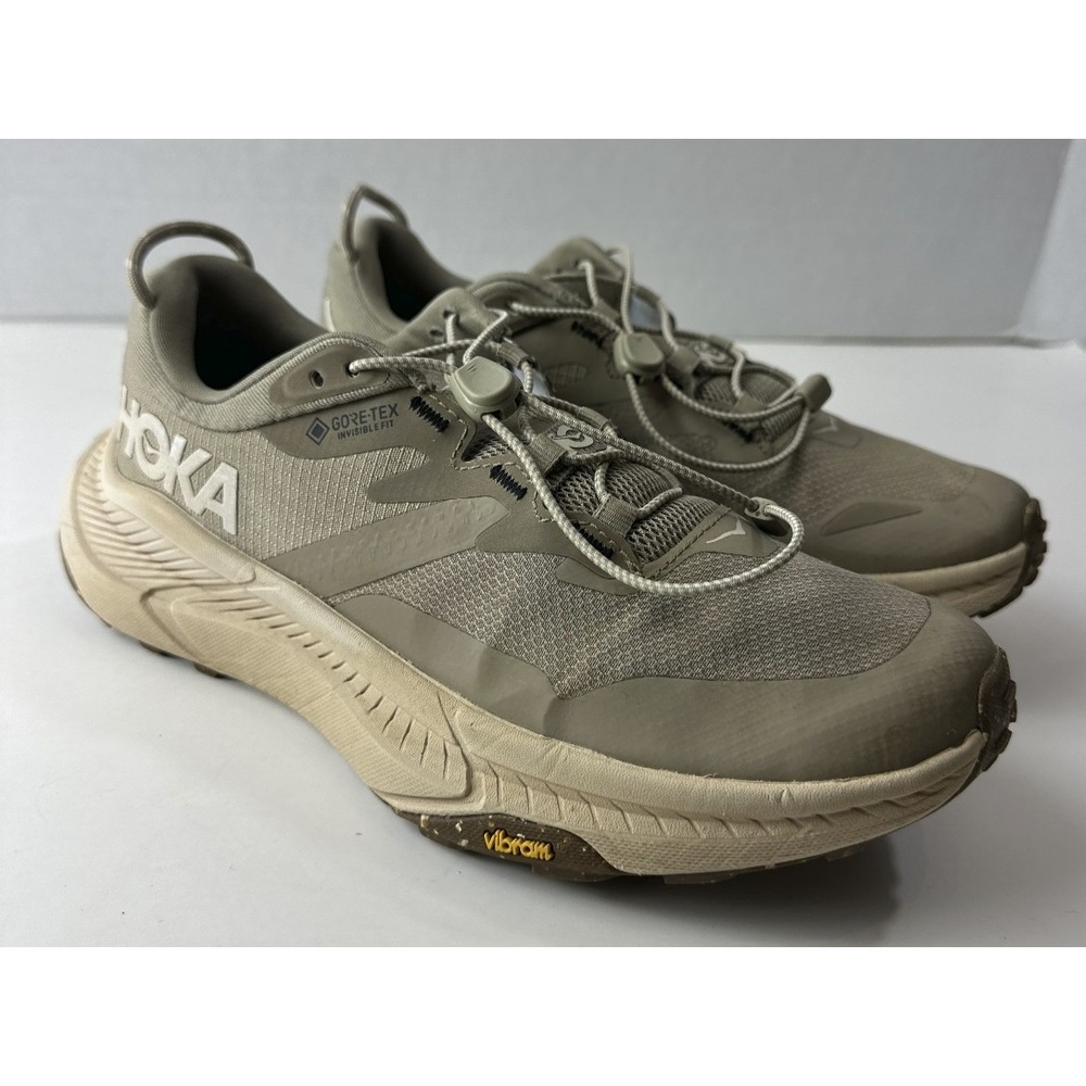 Hoka One One Transport GTX Dune Eggnog Gore-Tex Cordura Shoes Womens 7.5B 7.5 - Picture 11 of 14